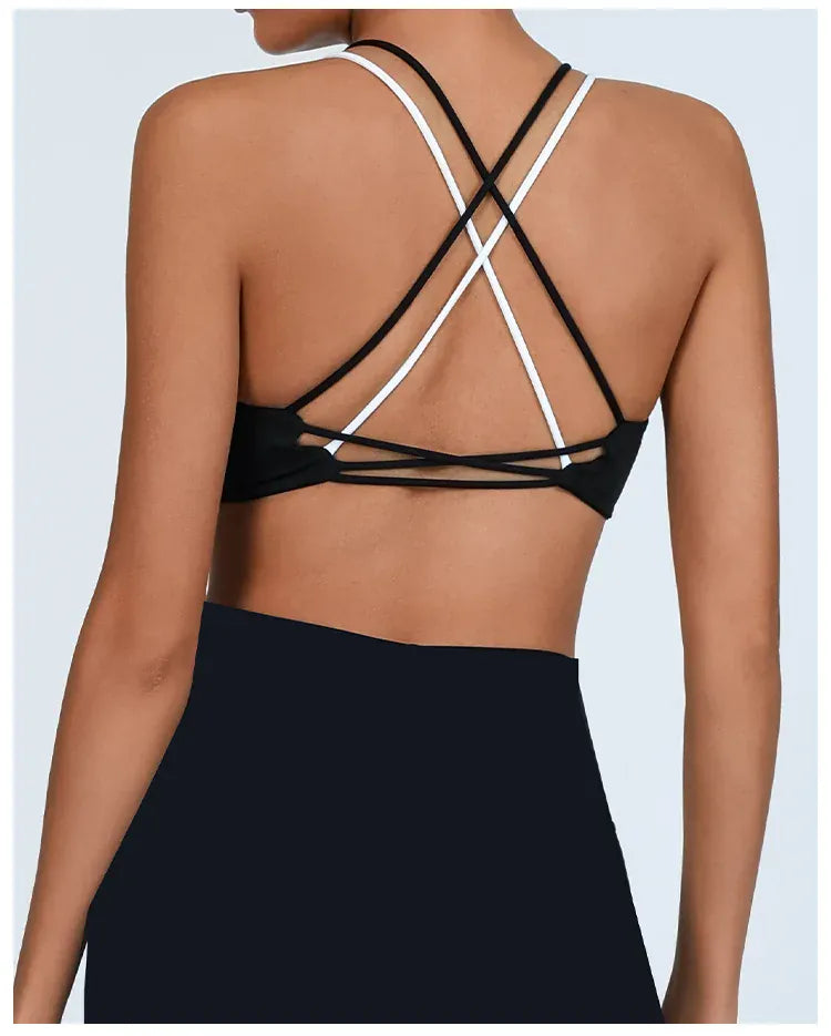 Women's Multicolor Back with Chest Pad Bra (Victorious FitLink Bra)