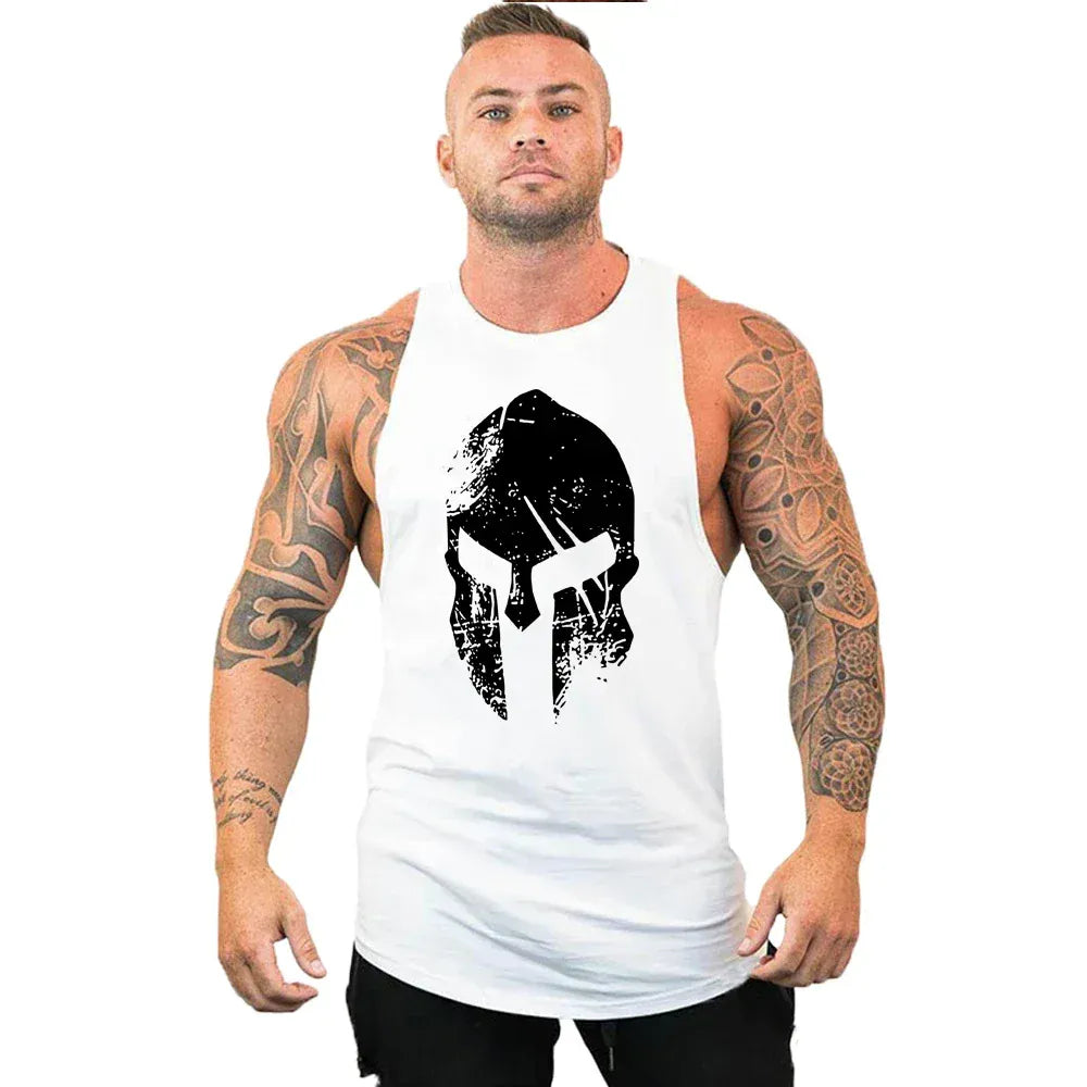 Workout Gym Tank Top /Mens Muscle Sleeveless Sportswear Shirt / Bodybuilding