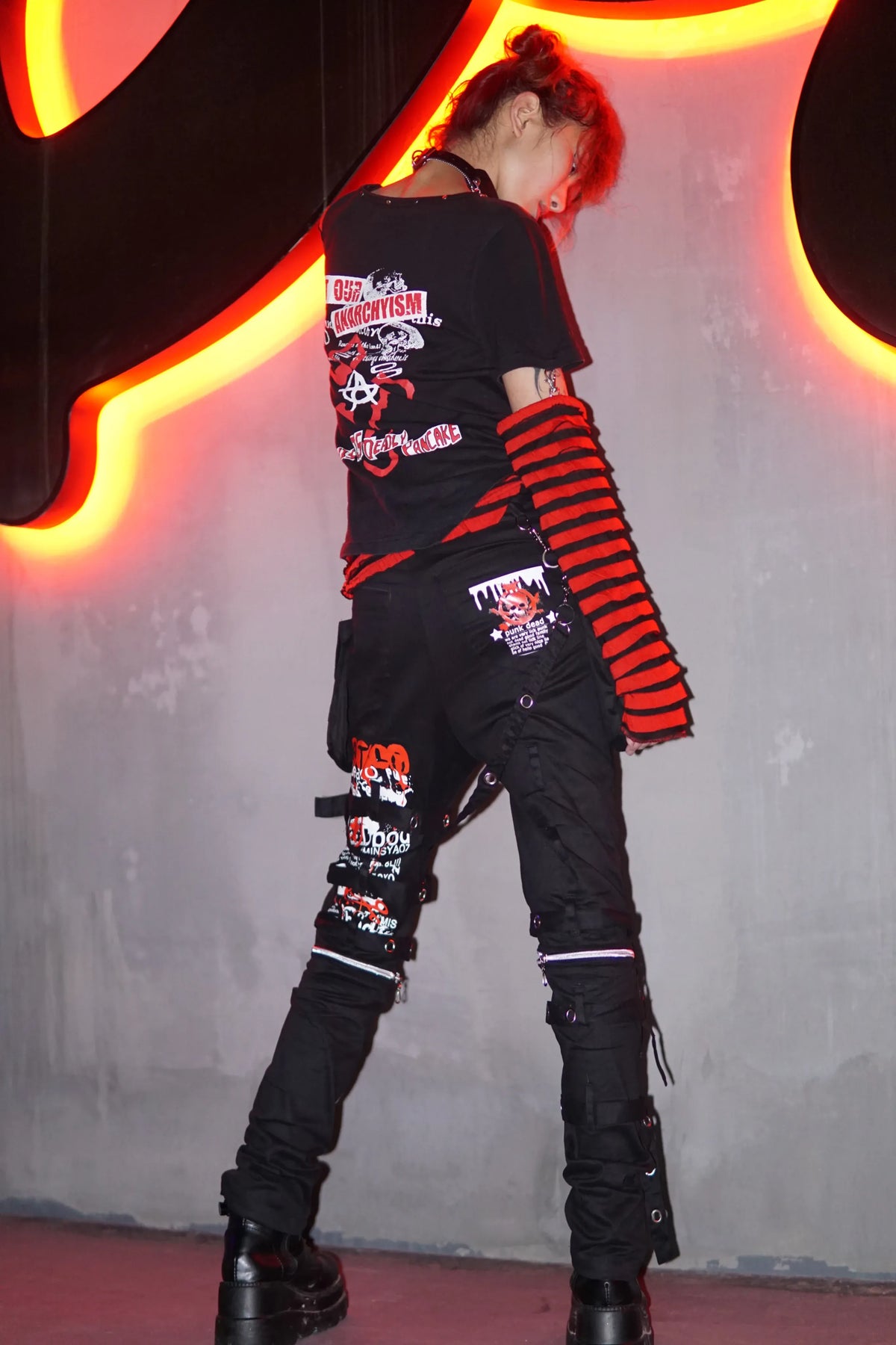 Y2k Jeans Pants Men Men's Jeans Punk Retro Skull Pattern Skeleton Gothic kill Matt Rock Printing Graffiti Straight Pants Neutral