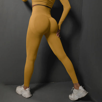Yellow / S Victorious Aphrodite's Charm Seamless Gym Leggings