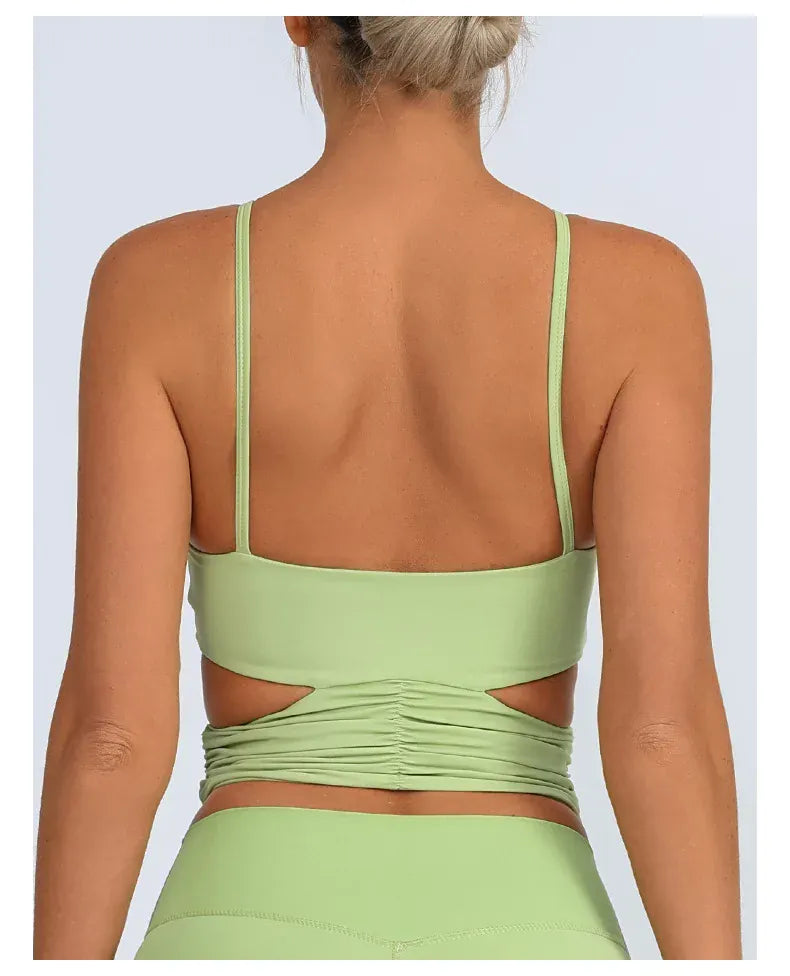 Yoga Vest Women's / Chest Pad Hollow Bra/ (Victorious Pulse Tech Support)