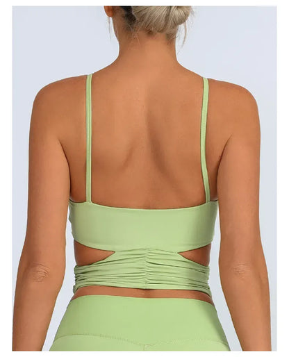 Yoga Vest Women's / Chest Pad Hollow Bra/ (Victorious Pulse Tech Support)